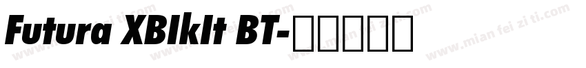 Futura XBIkIt BT字体转换